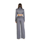 Grauer Polyester-Overall