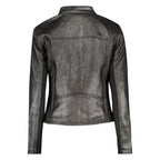 Schwarze Damen-Polyesterjacke