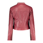 Red Polyurethane Women's Jacket