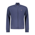 Blue Cotton Men Cardigan