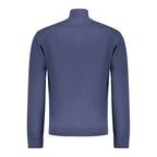 Blue Cotton Men Cardigan