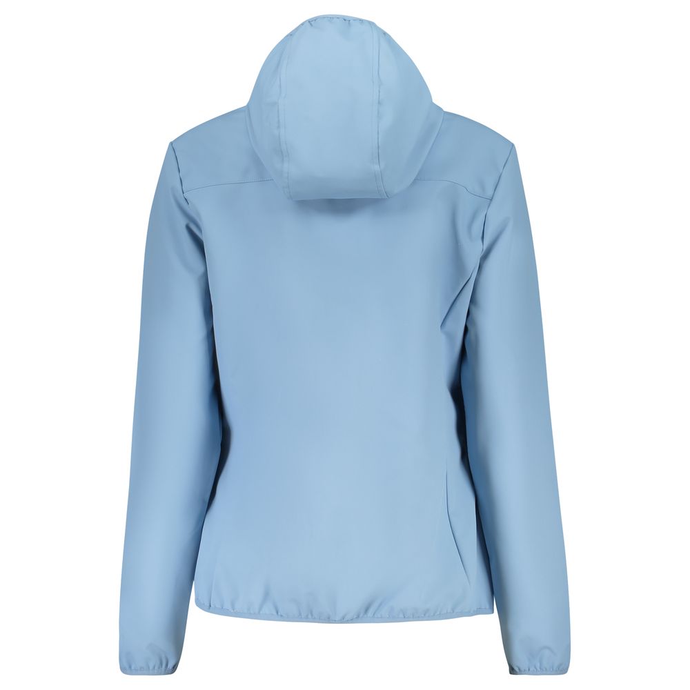 Hellblaue Polyester Damenjacke