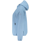 Hellblaue Polyester Damenjacke