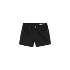 Black Cotton Shorts