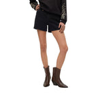 Black Cotton Shorts