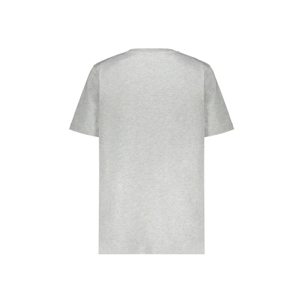 Graues Baumwoll-T-Shirt