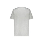 Graues Baumwoll-T-Shirt