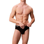 Slip aus recyceltem schwarzem Polyester