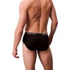 Slip aus recyceltem schwarzem Polyester