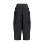 Schwarze Cargohose aus Baumwolle