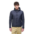 Blaue Polyamid-Shell-Jacke