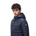 Blaue Polyamid-Shell-Jacke