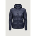 Blaue Polyamid-Shell-Jacke