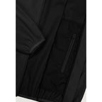 Black Polyester Shell Jacket