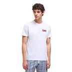 Weißes Baumwoll-T-Shirt