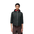 Schwarze Polyamid-Shell-Jacke