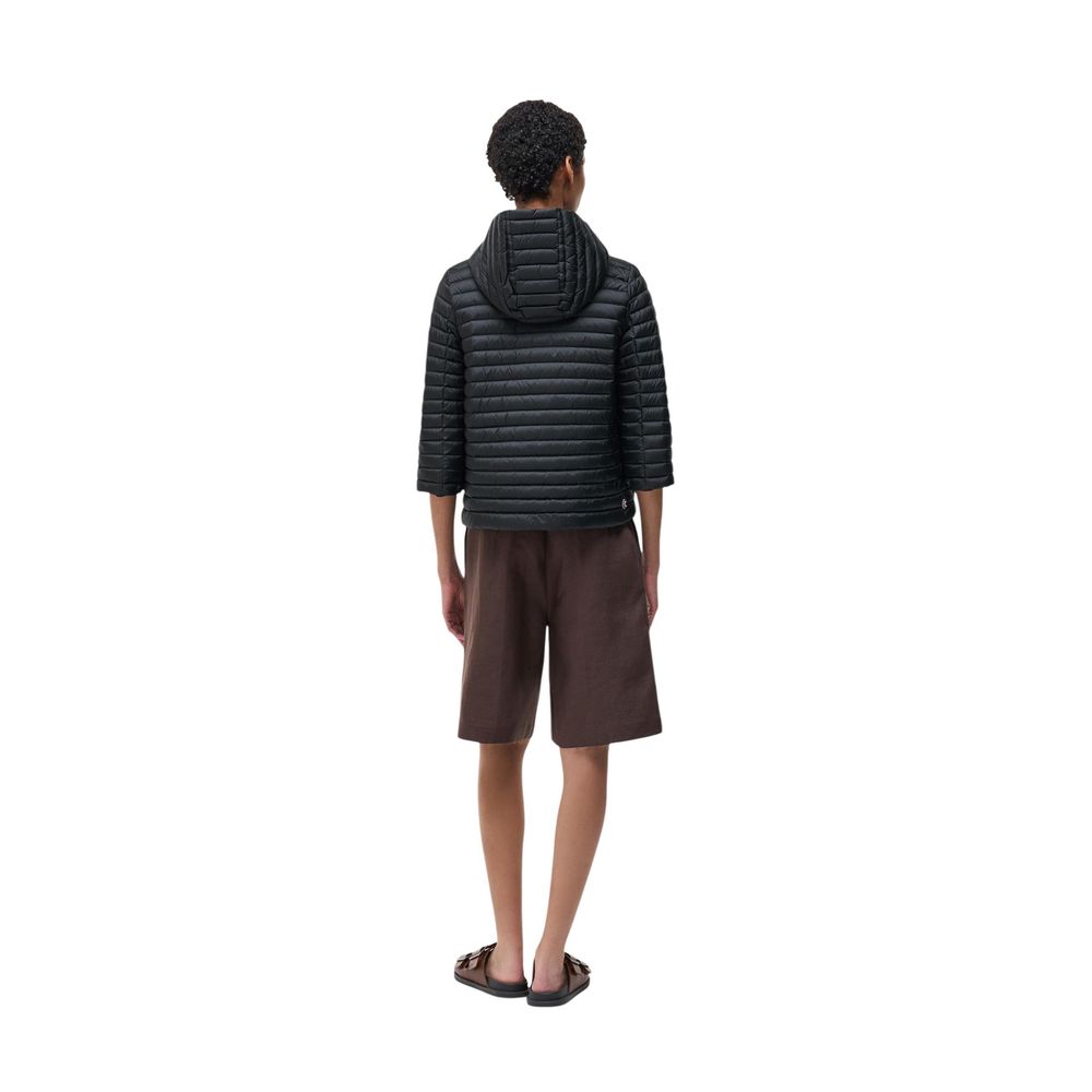 Schwarze Polyamid-Shell-Jacke