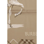 Beige Silk Scarf
