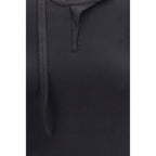 Schwarzes Langarm-T-Shirt aus Baumwolle