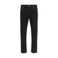 Schwarze Slim-Fit-Jeans aus Baumwolle