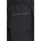 Black Cotton Bermuda Shorts