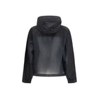 Black Cotton Shell Jacket