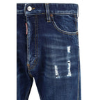 Blue Cotton Jeans Denim
