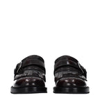 Red Leather Slip-On Loafers