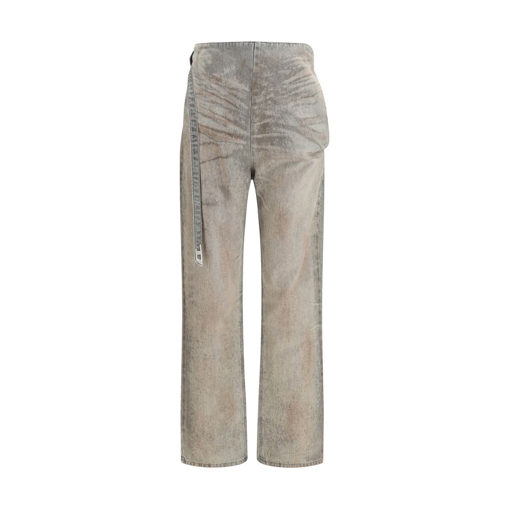 Graue Slim Fit Jeans aus Baumwolle