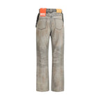 Graue Slim Fit Jeans aus Baumwolle