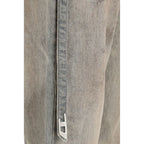 Graue Slim Fit Jeans aus Baumwolle