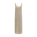 Beige Linen Casual Dress