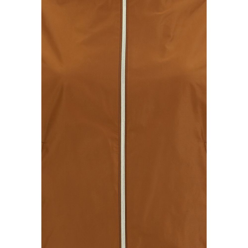 Brauner Polyester-Regenmantel