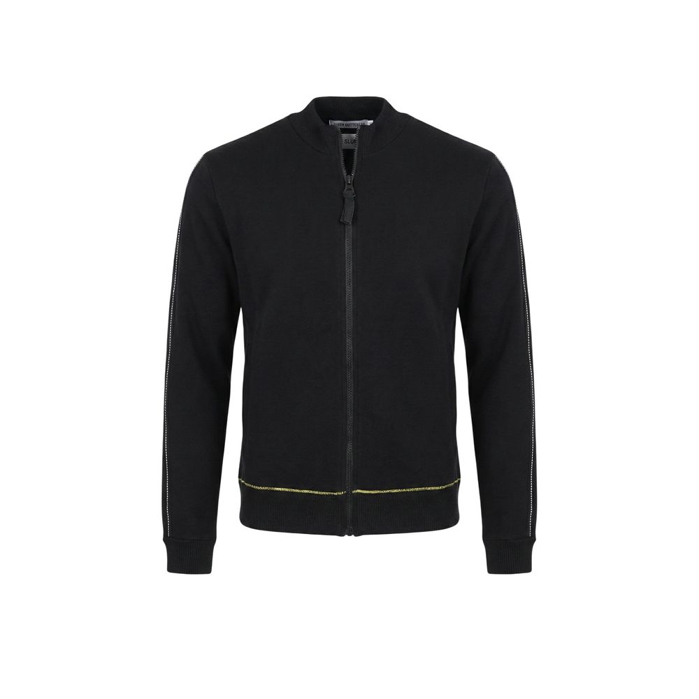 Schwarzes Baumwoll-Sweatshirt