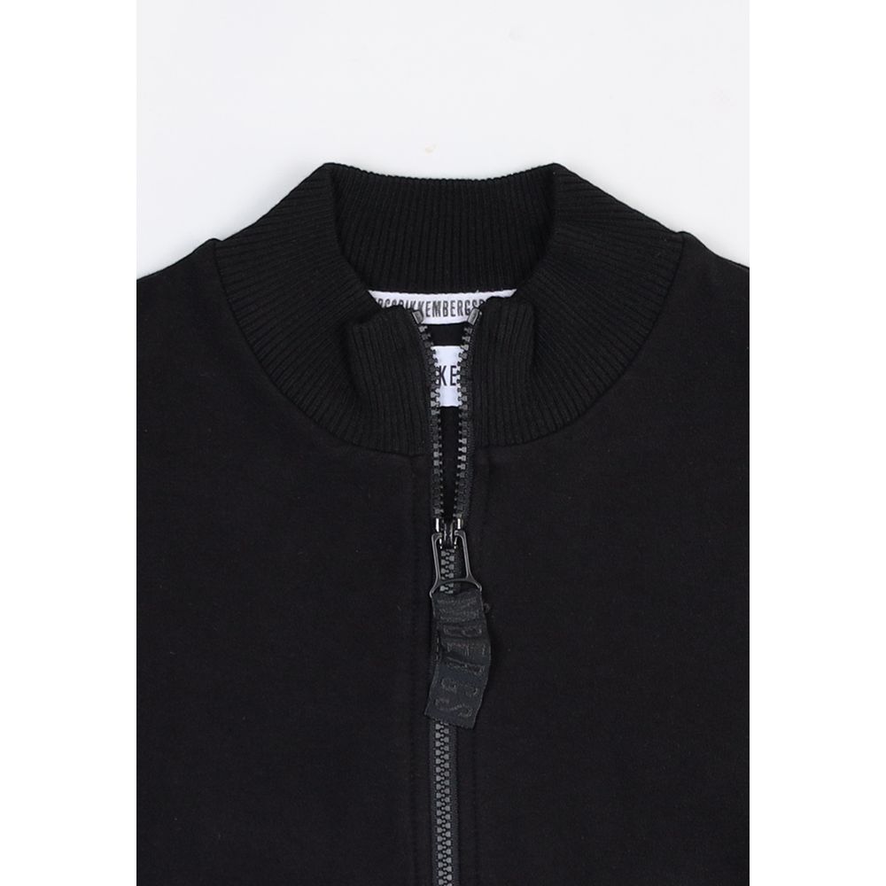 Schwarzes Baumwoll-Sweatshirt
