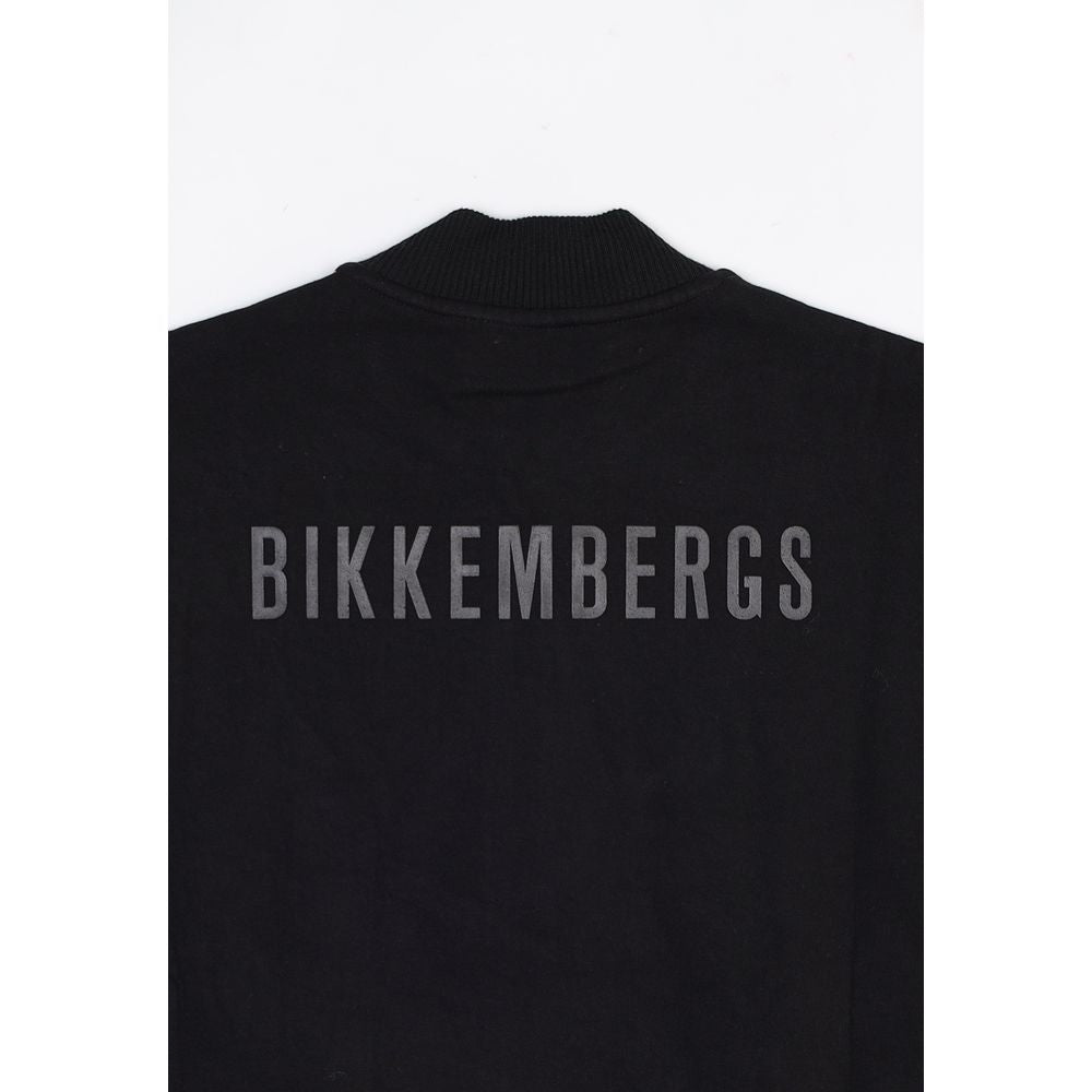 Schwarzes Baumwoll-Sweatshirt