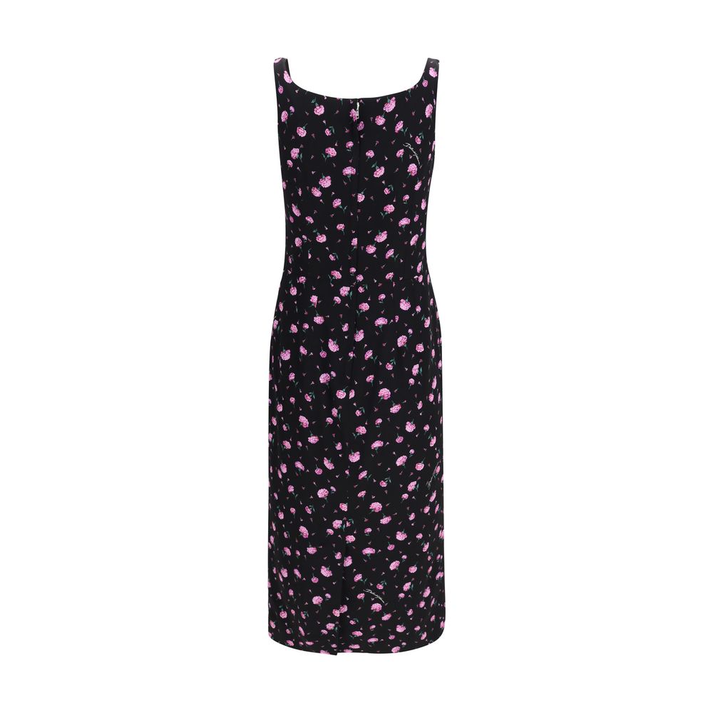 Mehrfarbiges Seiden-Freizeitkleid