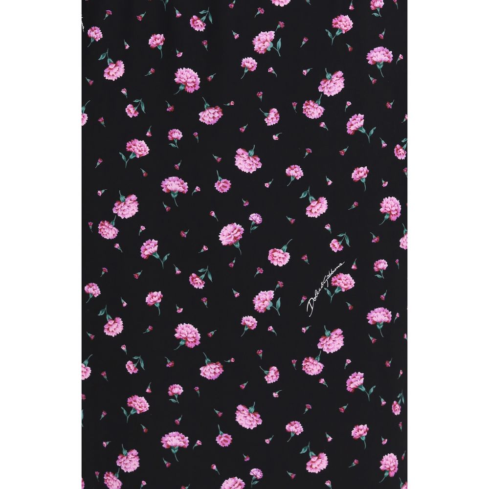 Mehrfarbiges Seiden-Freizeitkleid