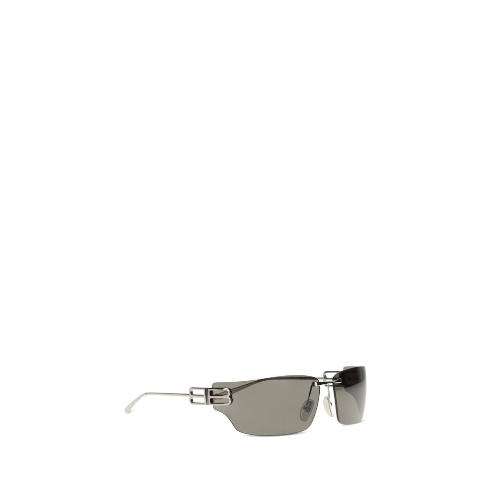 Sonnenbrille aus silbernem Metall