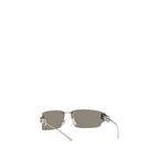 Sonnenbrille aus silbernem Metall