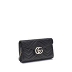 Black Calf Leather Bos Taurus Shoulder Bag