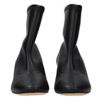 Black Leather Ankle Boots