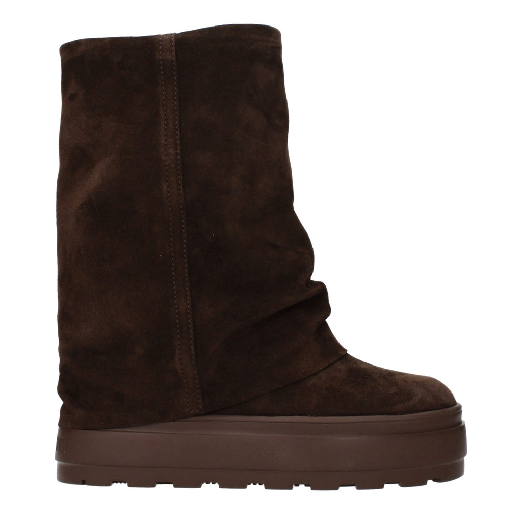 Braune Stiefeletten aus Leder