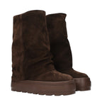 Braune Stiefeletten aus Leder