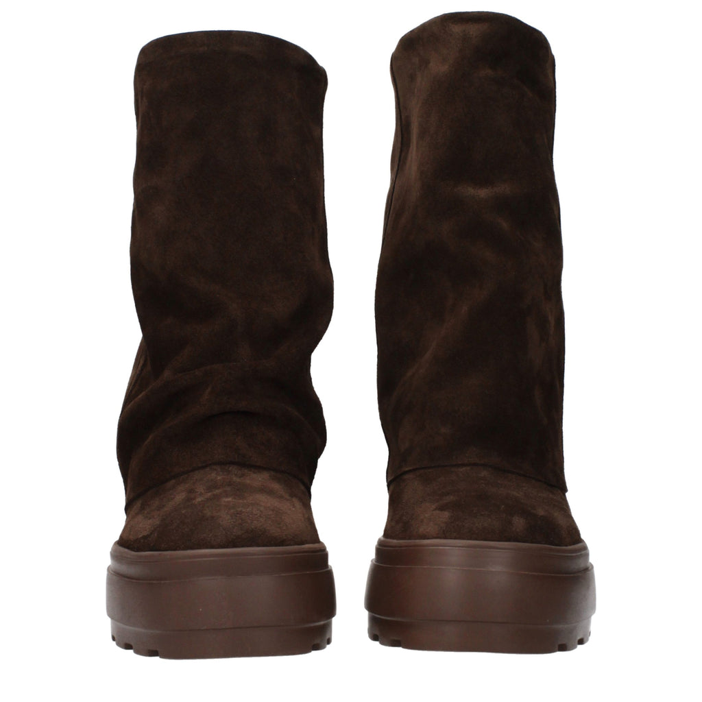 Braune Stiefeletten aus Leder