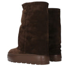 Braune Stiefeletten aus Leder
