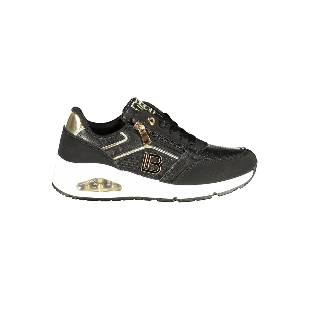 Damen-Sneaker aus schwarzem Polyester