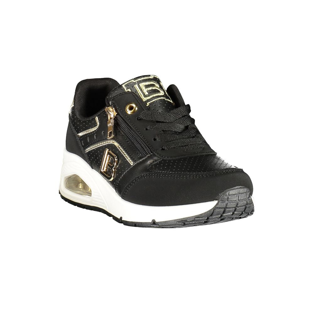 Damen-Sneaker aus schwarzem Polyester