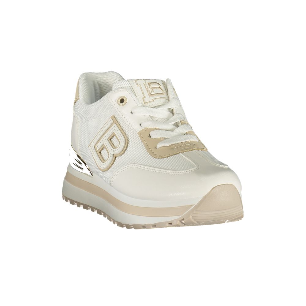 Damen-Sneaker aus weißem Polyurethan