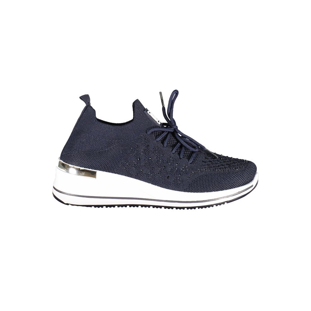 Blaue Damen-Sneaker aus Polyester
